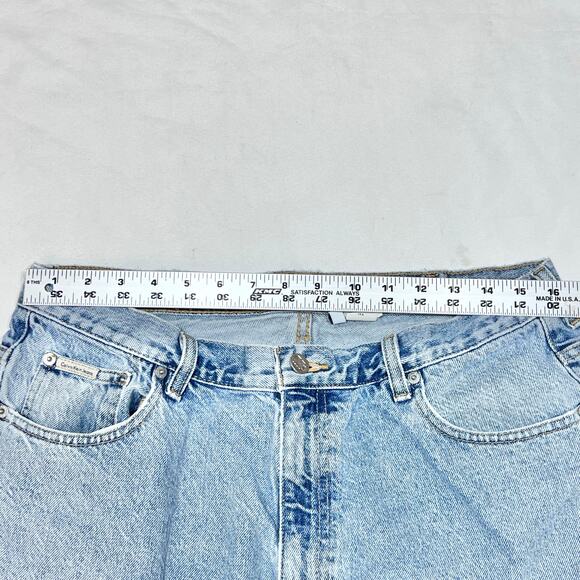 Vintage Calvin Klein Jeans 36x28 Baggy Wide Leg Denim Y2K Hip Hop Used - Picture 8 of 11